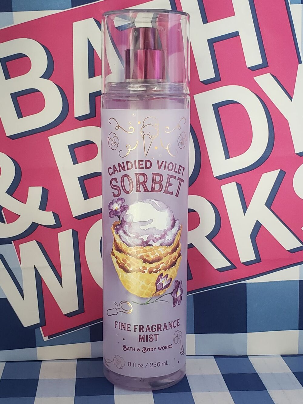 BBW Candied Violet Sorbet Fine Fragrance Body Mist